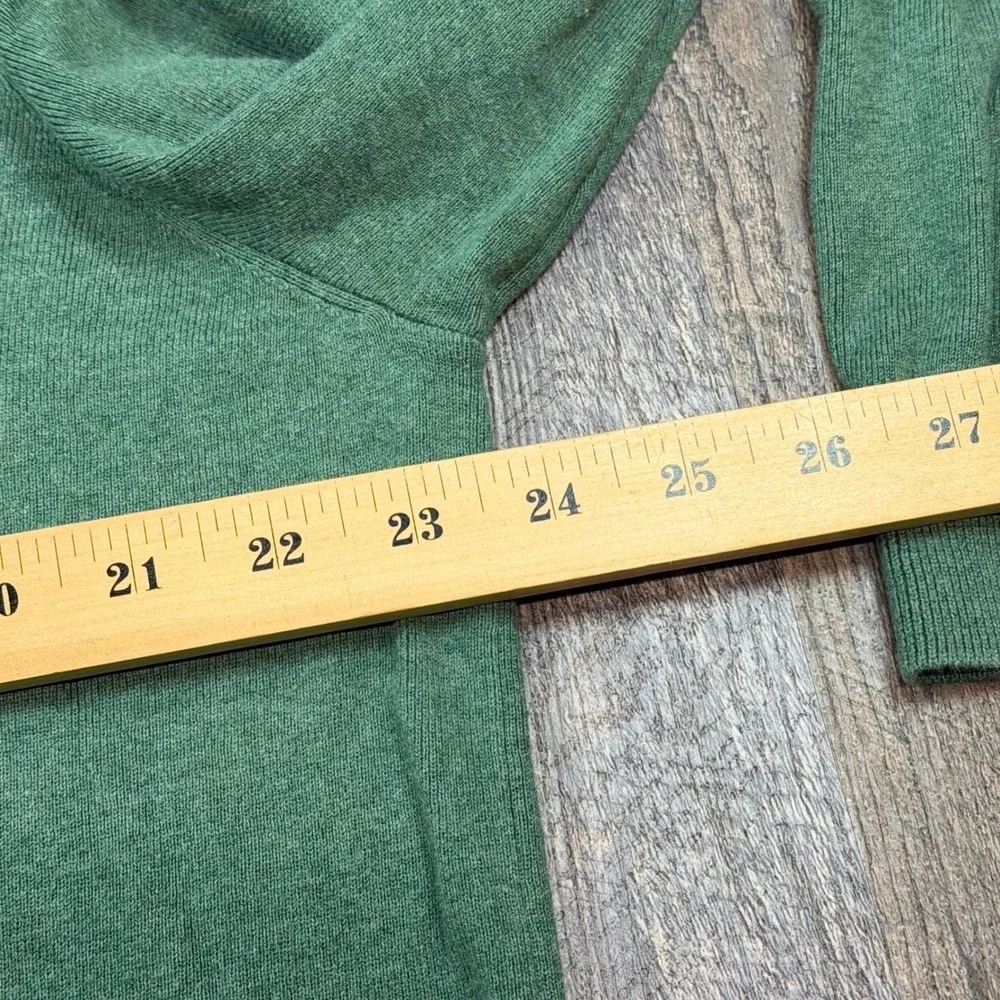 Polo Ralph Lauren Mens Green Pima Cotton V-Neck Sweater XXL Fits XL Pony Logo